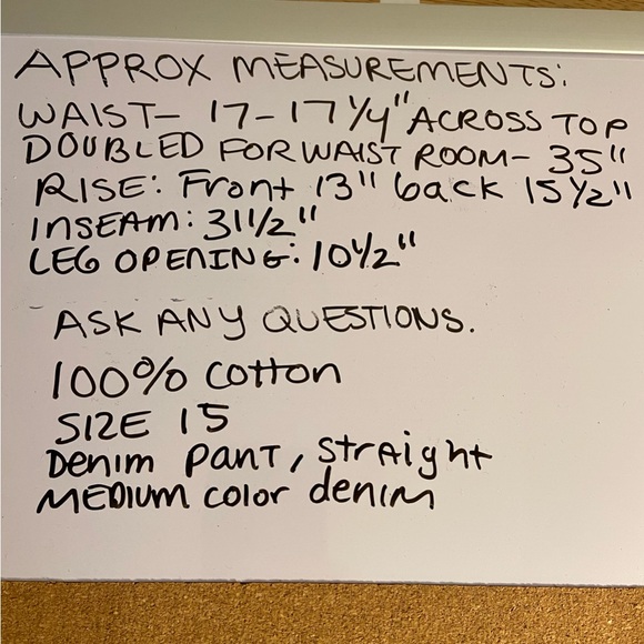 mia & madison Jeans womens 15 juniors size Denim Pants Forever 21 all cotton - Picture 11 of 14